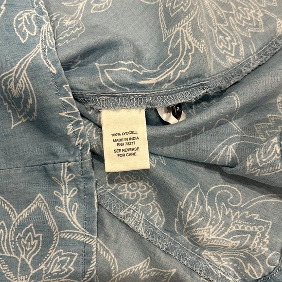 Mudd Blue Floral Off-the-Shoulder Dress Size Medium - Picture 8 of 10